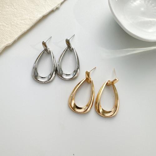 Zinc Alloy Drop Earrings Teardrop plated fashion jewelry & for woman & hollow Sold By Pair