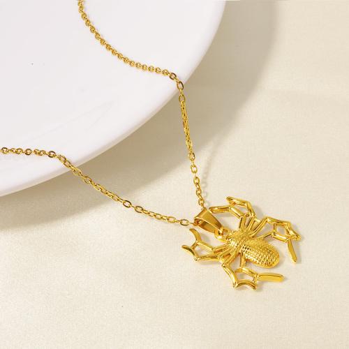 Stainless Steel Jewelry Necklace 304 Stainless Steel Vacuum Ion Plating for woman Sold By Bag