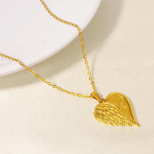 Stainless Steel Jewelry Necklace 304 Stainless Steel Vacuum Ion Plating for woman Sold By Bag