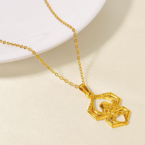 Stainless Steel Jewelry Necklace 304 Stainless Steel Vacuum Ion Plating for woman Sold By Bag