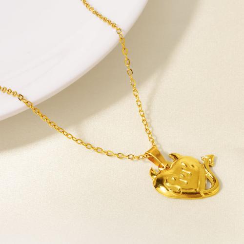 Stainless Steel Jewelry Necklace 304 Stainless Steel Vacuum Ion Plating for woman Sold By Bag