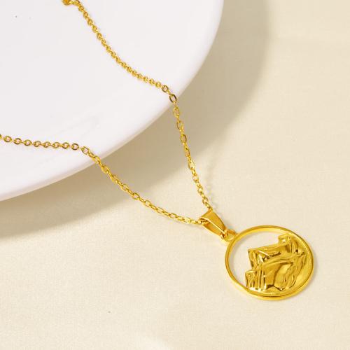 Stainless Steel Jewelry Necklace 304 Stainless Steel Vacuum Ion Plating for woman Sold By Bag