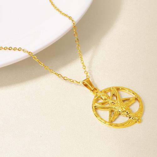 Stainless Steel Jewelry Necklace 304 Stainless Steel Vacuum Ion Plating for woman Sold By Bag