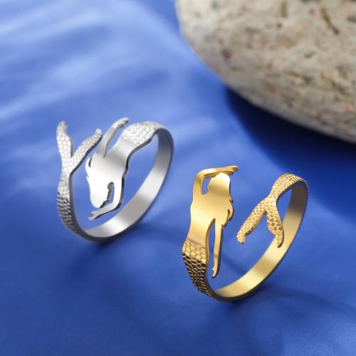 Stainless Steel Finger Ring 304 Stainless Steel Vacuum Ion Plating for woman Sold By Bag