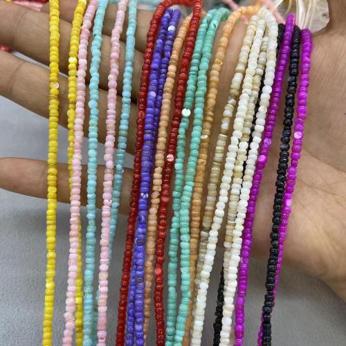 Natural Colored Shell Beads Freshwater Shell DIY 3mm Approx Sold By Strand