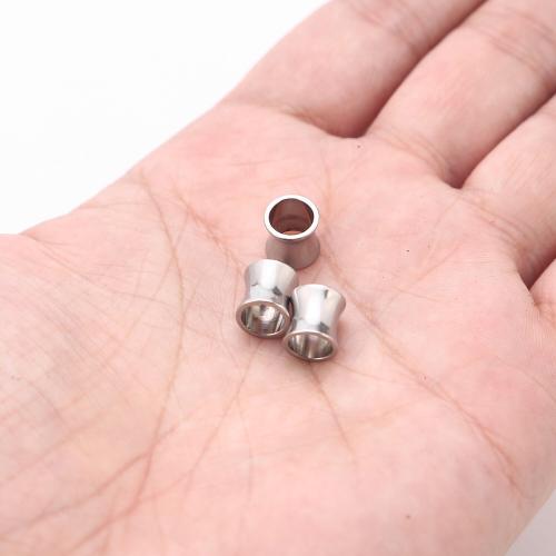 Stainless Steel Beads 304 Stainless Steel silver color plated DIY Sold By PC