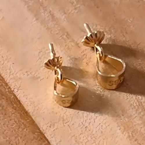 925 Sterling Silver Peg Bail gold color plated DIY golden Sold By PC