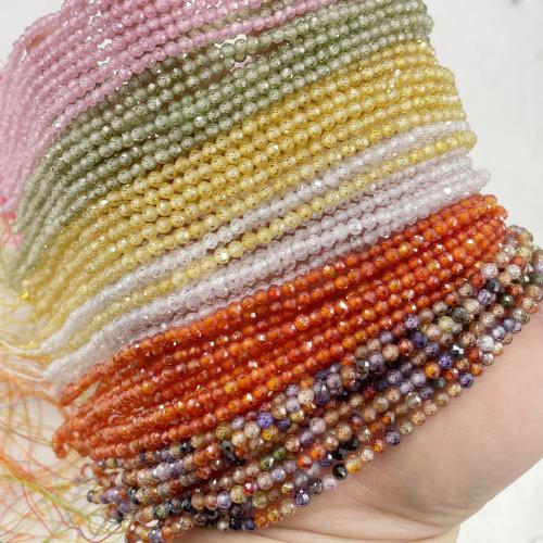 Cubic Zirconia Beads Round DIY 3mm Sold Per Approx 38 cm Strand