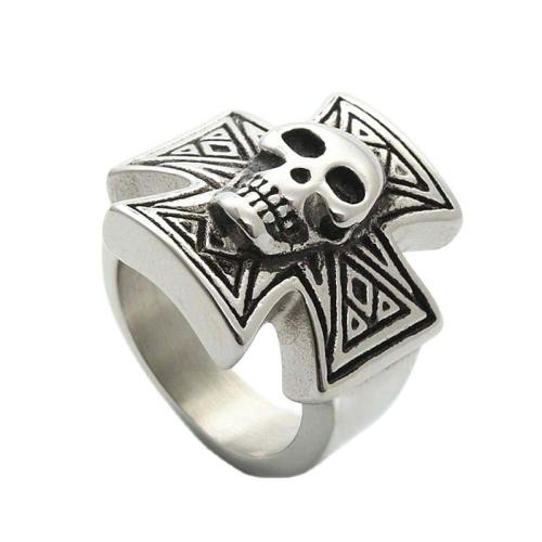 Stainless Steel Finger Ring 316 Stainless Steel polished fashion jewelry & for man silver color Sold By PC