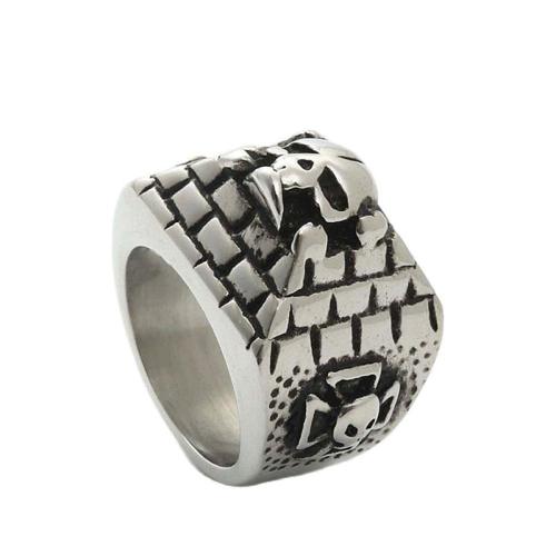 Stainless Steel Finger Ring 316 Stainless Steel polished fashion jewelry & for man silver color Sold By PC