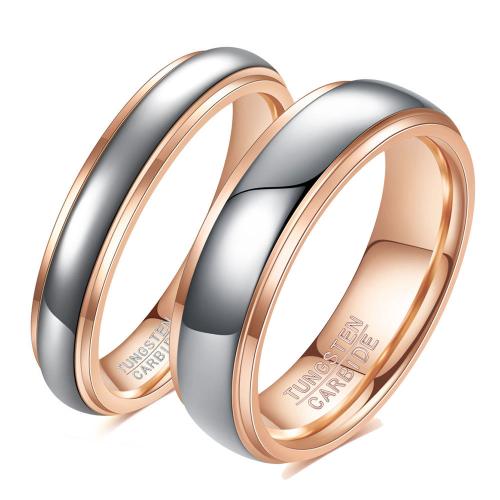 Tungsten Stålring til mænd, Wolfram stål, forgyldt, mode smykker & Unisex & forskellig størrelse for valg, flere farver til valg, Solgt af PC