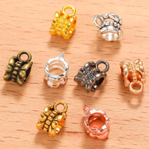 Zinc Alloy Bail Beads Rose plated DIY Sold By Bag