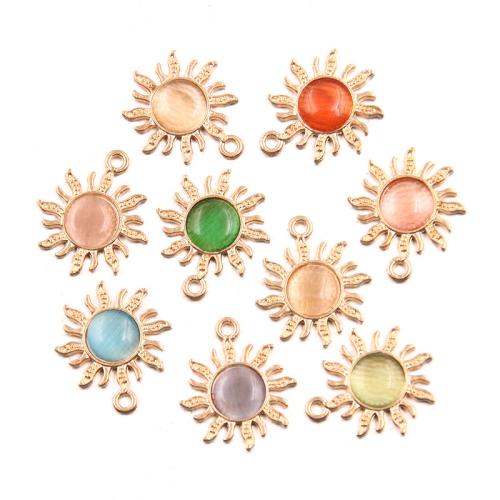 Résine Zinc Alloy pendentifs, alliage de zinc, avec résine, Placage, DIY & émail, plus de couleurs à choisir, 100PC/sac, Vendu par sac