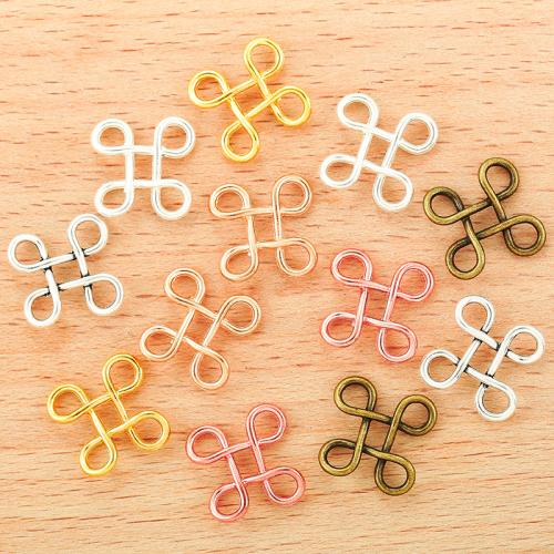 Zinco-Alloy-Connettore, lega in zinco, placcato, DIY & anello del connettore 2/2, nessuno, 17x17mm, 100PC/borsa, Venduto da borsa