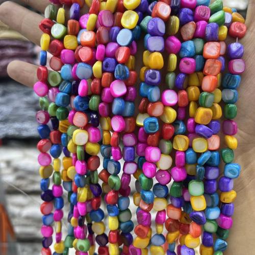 Natural Colored Shell Beads Freshwater Shell DIY 8mm Approx Sold By Strand