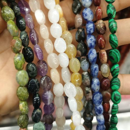 Grânulos de gemstone jóias, Pedra natural, DIY & materiais diferentes para a escolha, Mais cores pare escolha, níquel, chumbo e cádmio livre, 6x8mm, Aprox 25PCs/Strand, vendido por Strand