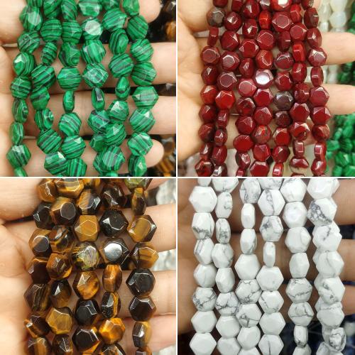 Grânulos de gemstone jóias, Pedra natural, DIY & materiais diferentes para a escolha, Mais cores pare escolha, níquel, chumbo e cádmio livre, 8x8x4mm, vendido para Aprox 38 cm Strand