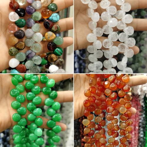 Grânulos de gemstone jóias, Pedra natural, DIY & materiais diferentes para a escolha, Mais cores pare escolha, 10x12mm, Aprox 33PCs/Strand, vendido por Strand