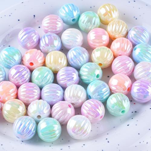 Plated Acrylic Beads Round DIY 14mm Approx 2.8mm Sold By Bag