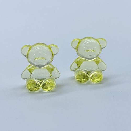 Transparent Acrylic Beads Bear DIY Approx 4mm Approx Sold By Bag