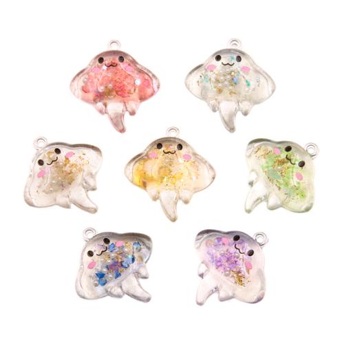 Resin Pendant Plastic with Resin plated DIY Sold By Bag