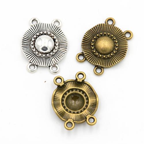 Zinc Alloy Connector plated DIY & 2/2 loop Sold By Bag