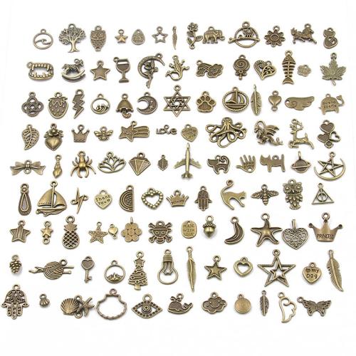 Zinc Alloy Pendants plated random style & DIY Sold By Bag