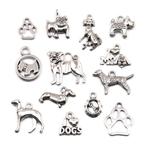 Zinc Alloy Animal Pendants plated DIY Sold By Bag