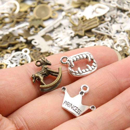 Zinc Alloy Pendants plated random style & DIY Sold By Bag