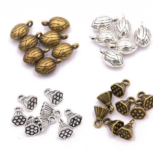 Zinc Alloy Flower Pendants plated DIY Sold By Bag