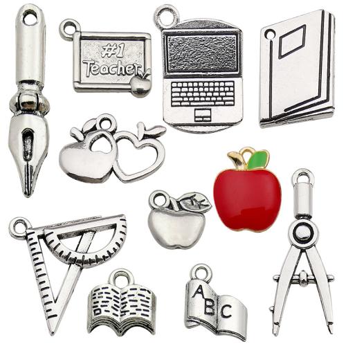 Zinc Alloy Pendler, forgyldt, du kan DIY, flere farver til valg, 100pc'er/Bag, Solgt af Bag