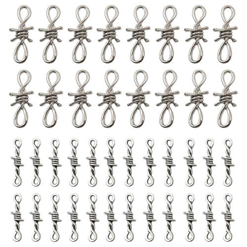 Zinco-Alloy-Connettore, lega in zinco, placcato, DIY & 1/1 anello del connettore, nessuno, 100PC/borsa, Venduto da borsa