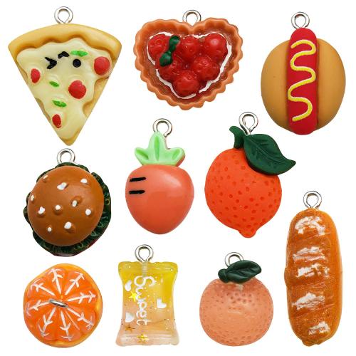 Resina-Pendant, plastica, with resina, placcato, DIY, nessuno, 100PC/borsa, Venduto da borsa