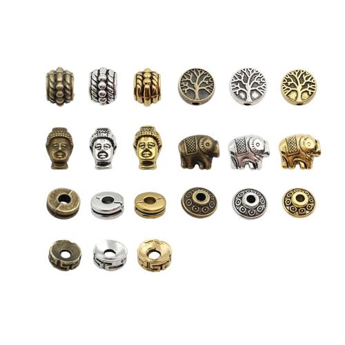 Zinc Alloy Spacer Kralen, plated, DIY, meer kleuren voor de keuze, 100pC's/Bag, Verkocht door Bag