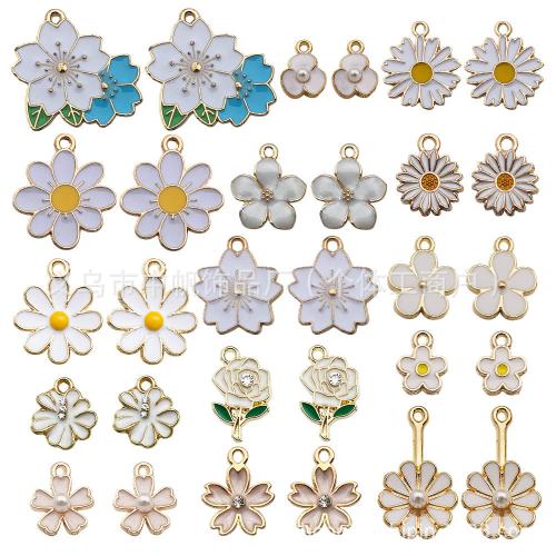 Zinc Alloy Enamel Pendants plated DIY Sold By Bag