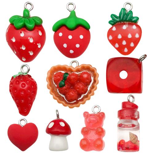 Resina-Pendant, plastica, with resina, placcato, DIY, nessuno, 100PC/borsa, Venduto da borsa