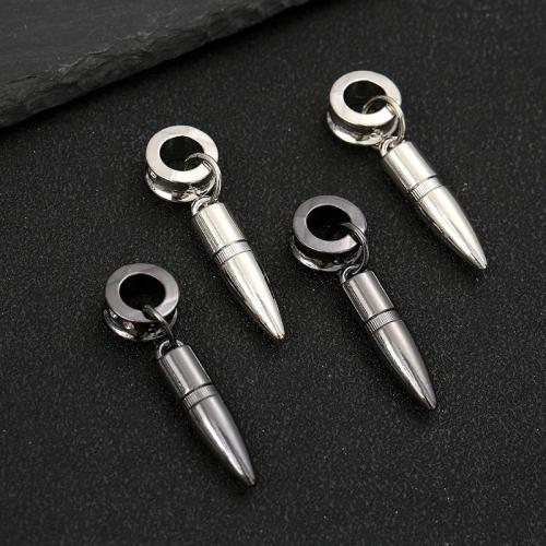 Zinc Alloy Pendants Bullet plated DIY Sold By PC