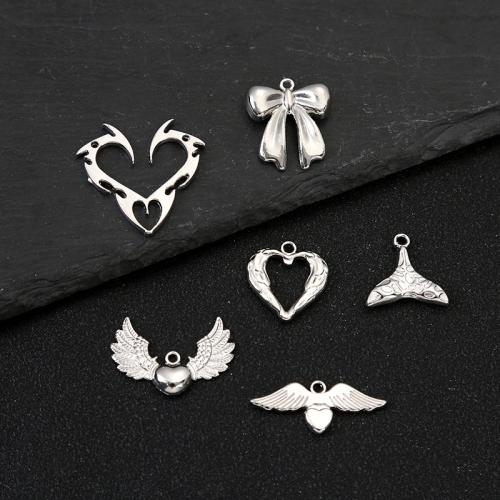 Sinc Alloy Pendants, plátáilte, DIY, dathanna níos mó le haghaidh rogha, 100ríomhairí pearsanta/Mála, Díolta De réir Mála