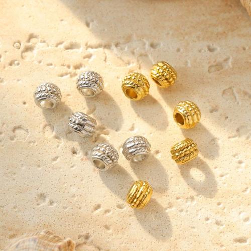 Stainless Steel Beads 304 Stainless Steel plated DIY Sold By Bag