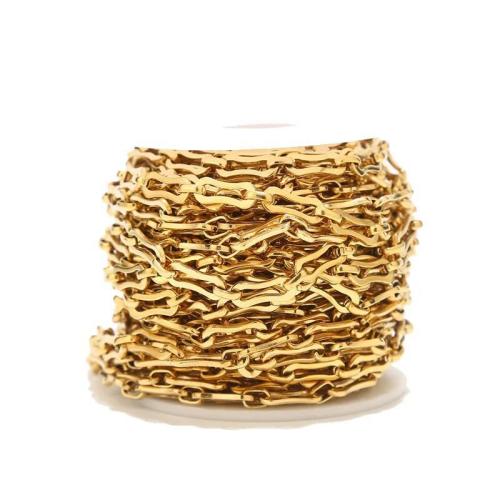 Stainless Steel Jewelry Chain 304 Stainless Steel Dog Bone gold color plated DIY Sold By m