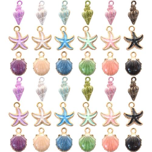 Zinc Alloy émail Pendants, alliage de zinc, Placage, DIY, plus de couleurs à choisir, 100PC/sac, Vendu par sac