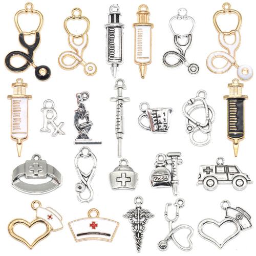 Pendentifs en alliage de zinc, Placage, DIY & émail, plus de couleurs à choisir, 100PC/sac, Vendu par sac