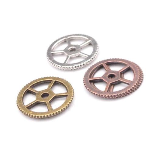 Zinc Alloy Pendants Gear Wheel plated DIY Sold By Bag