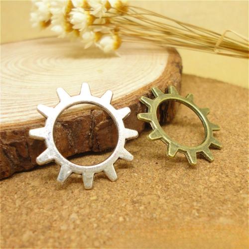 Zinc Alloy Pendants Gear Wheel plated DIY Sold By Bag