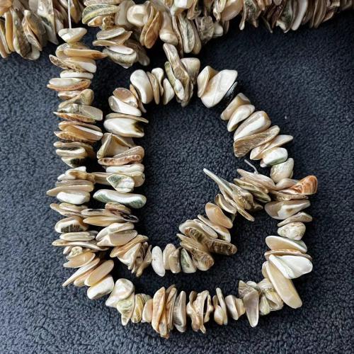 Natural Sea Shell Beads, conchiglia marina, Irregolare, DIY, about:10-15mm, Appross. 102PC/filo, Venduto da filo