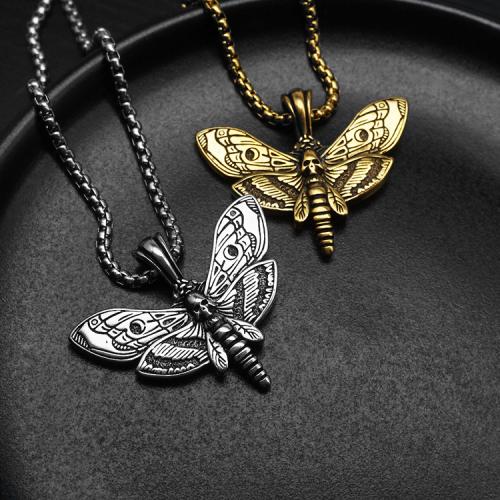 Titanium Steel Pendants Butterfly plated DIY & Unisex Sold By PC