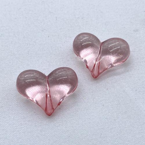 Transparent Acrylic Beads Heart DIY Approx Sold By Bag