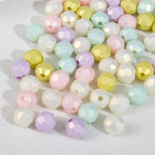 Spray Painted Acrylic Beads DIY 10mm Approx 2.6mm Approx Sold By Bag