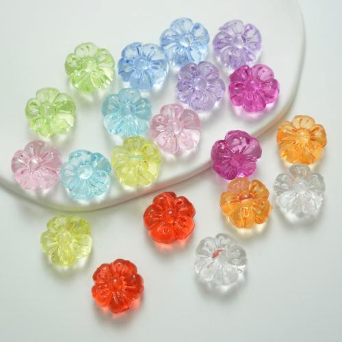 Transparent Acrylic Beads Flower DIY 19mm Approx 3mm Approx Sold By Bag