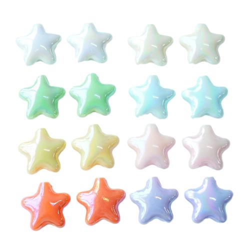 Plated Acrylic Beads Star DIY 22mm Approx Sold By Bag